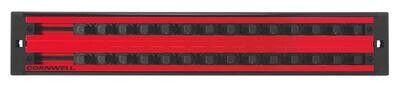 MSCLASDR38R - 3/8" Drive Double Row Lock-A-Socket Tray, Red