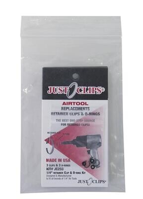JUJC2505 - 1/4" Dr. Retaining Clip/O-Ring (5-Pack)