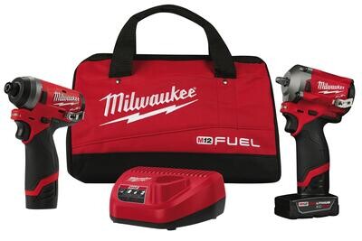 MWE259922 - M12 FUEL™ 3/8” Stubby Impact Wrench & 1/4” Hex Impact Driver Kit
