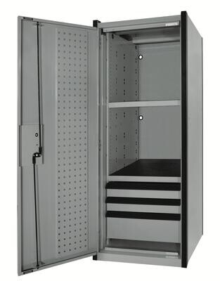 CTSPLL263KMS - PLATINUM™ Locker, Matte Silver Gray w/ Black Trim