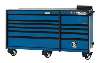 CTSPLR8411KB - PLATINUM™ 84” 11 Drawer Double Bank Cabinet, Corporate Blue
