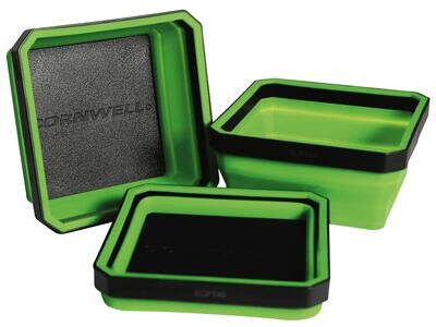 ECPT40G - 3 Piece Expandable/Collapsible Magnetic Parts Tray, Green