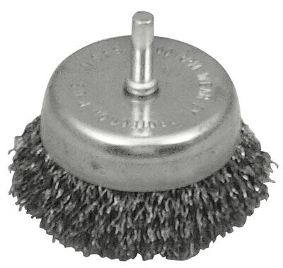 LS14020 - 2-1/2” Wire Cup Brush, .014 Steel Fill