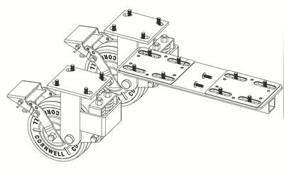 CTSPLRARBMBK - (DSO) 56" PLATINUM™ Roller Cabinet Connecting Kit