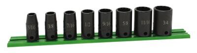 STI218LP - 8 Piece 3/8” Drive SAE Deep Power Socket Set, 12 Point