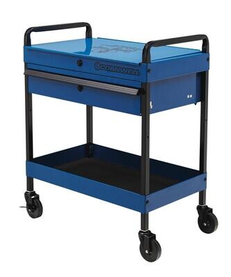 CTBF301KB - Flip Top Service Cart, Corporate Blue