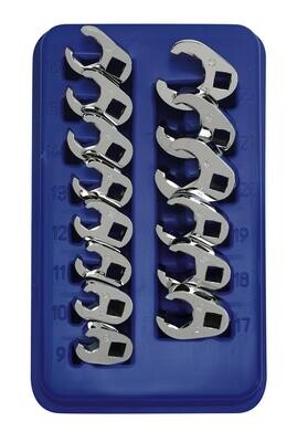 FCWM14ST - 14 Piece 3/8" Drive Metric Flare Nut Crowfoot Wrench Set