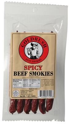 GRJ71720 - 7 oz. Spicy Beef Smokies (12-Pack)