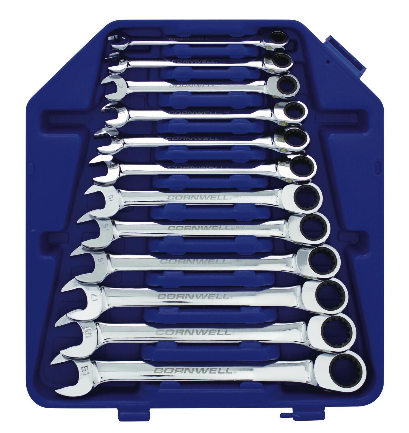 CRW12MSA 12 Piece Metric Ratcheting Combination Box Wrench Set
