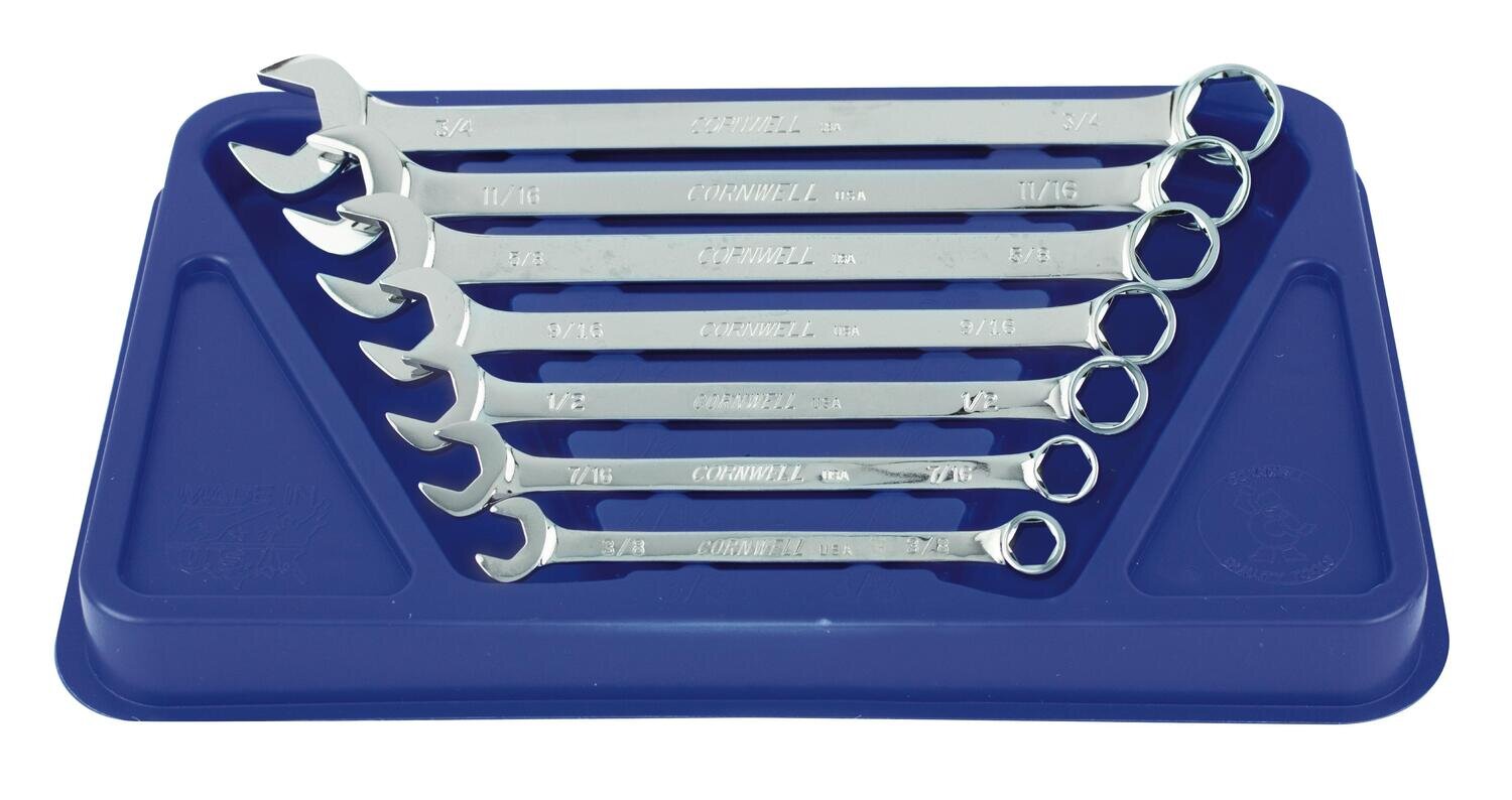 WCP27ST - 7 Piece SAE Combination Wrench Set, 6 Point