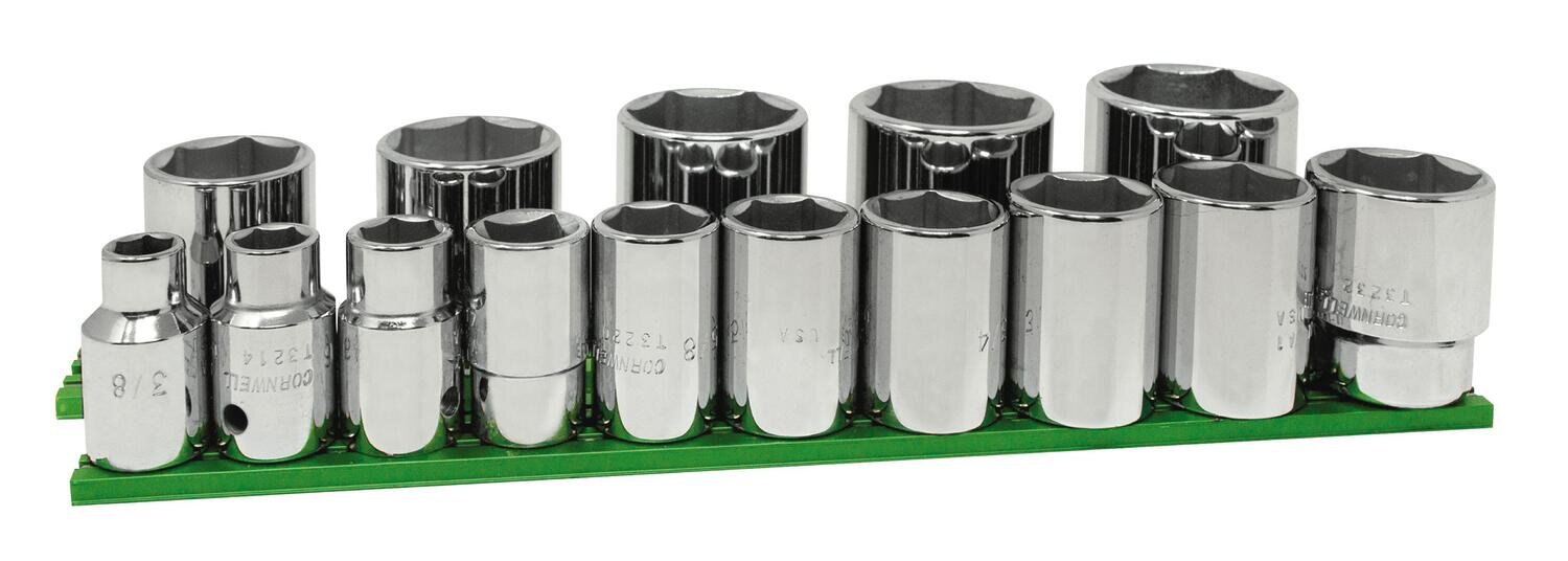 ST3215SP - 15 Piece 1/2” Drive SAE Socket Set, 6 Point