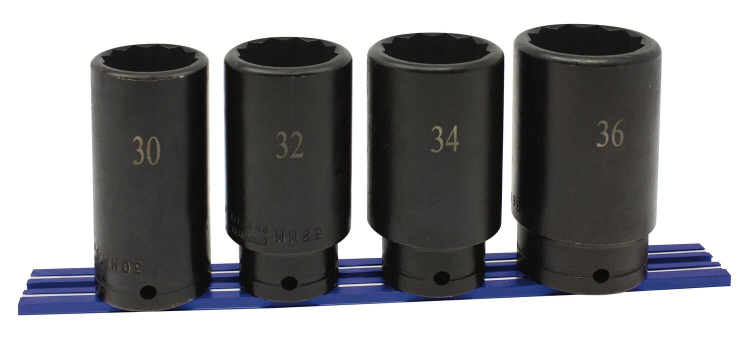 STI314LMSP - 4 Piece 1/2” Drive Metric Deep Power Socket Set, 12 Point