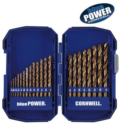 CBP21CBDBS - 21 Piece Cornwell® bluePOWER® Cobalt Drill Bit Set