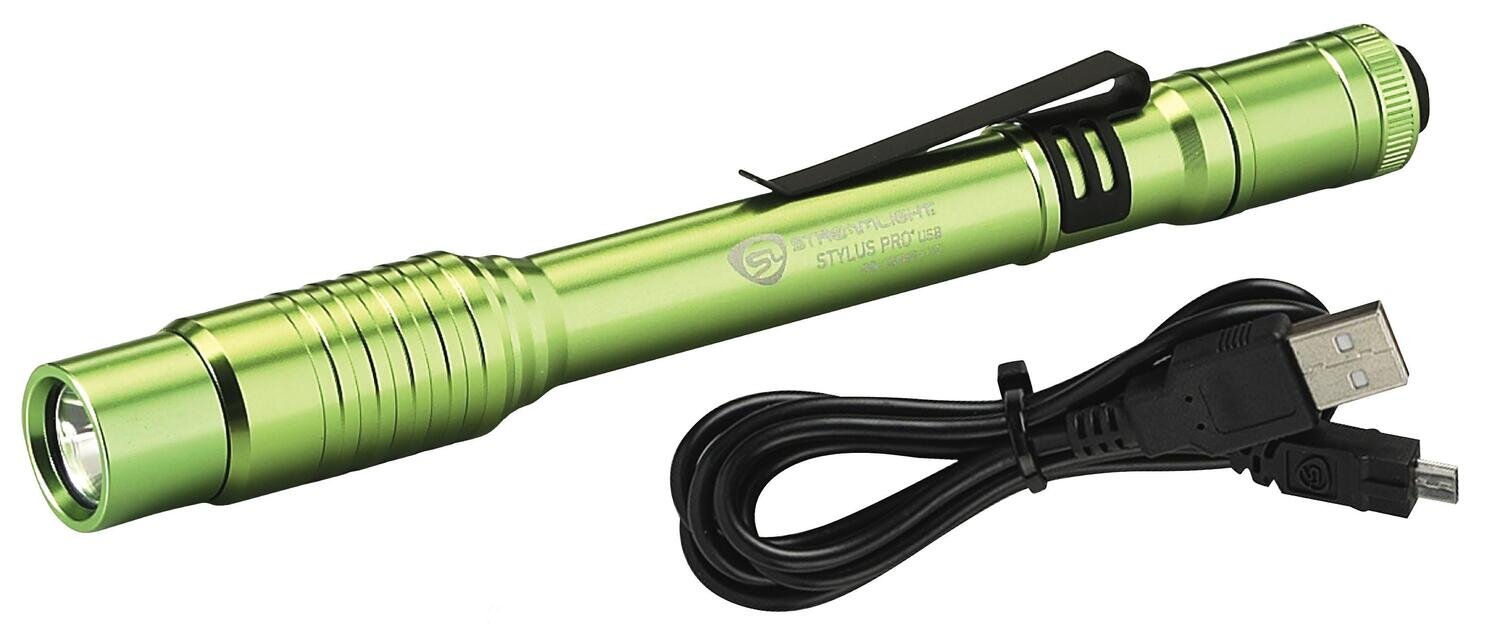 STL66144 - Stylus Pro® USB Penlight with USB Cord Only, Lime