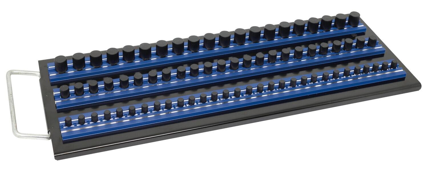VMMRTRAY14B - 1/4", 3/8" & 1/2" Drive Magnetic Socket Tray, Blue