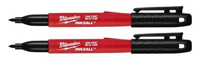 MWE48223105 - 2-Pack INKZALL™ Black Fine Point Markers