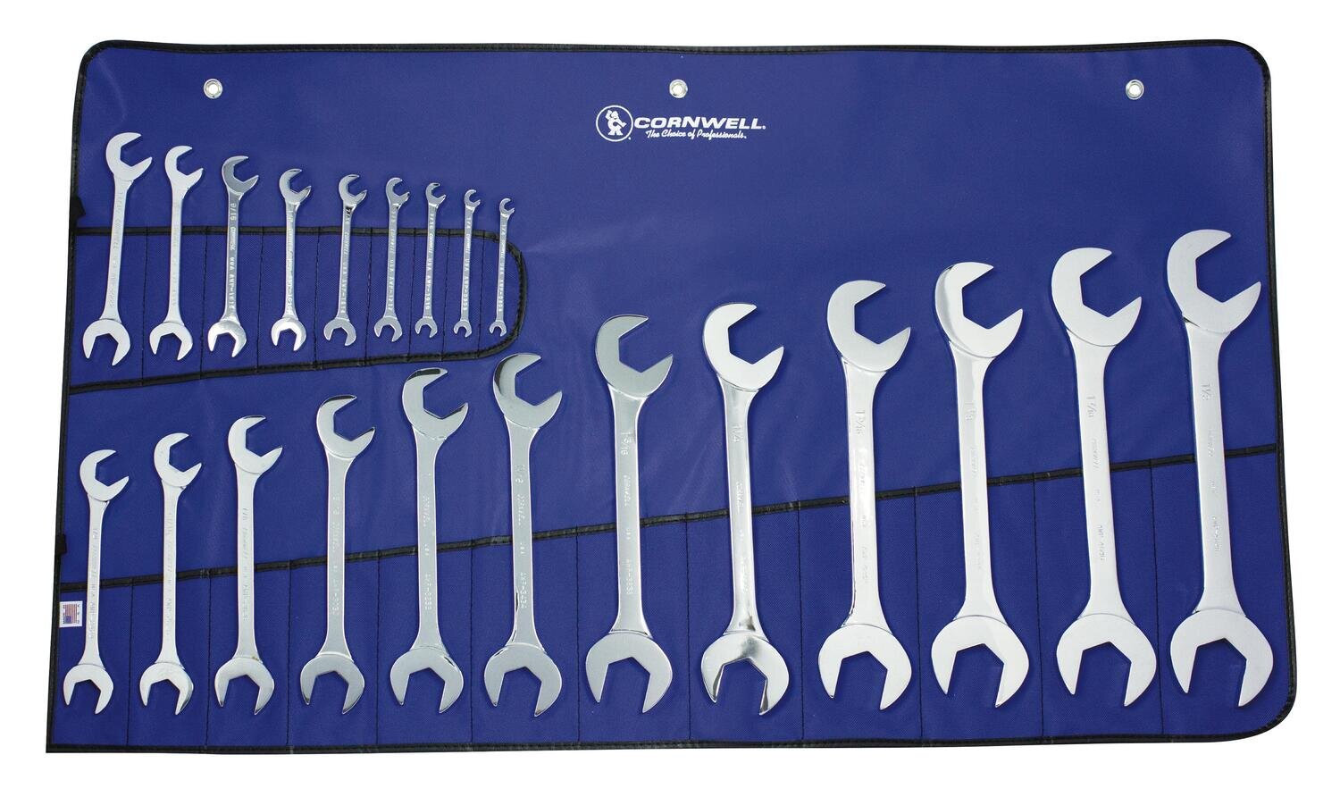 WAP21S 21 Piece SAE Polished Angle Wrench Set