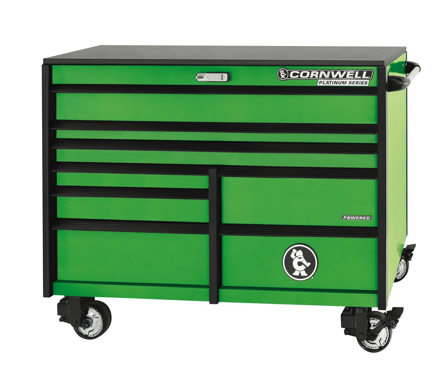 CTSPLR568KG - PLATINUM™ 56” 8-Drawer Double Bank Cabinet, Neon Green