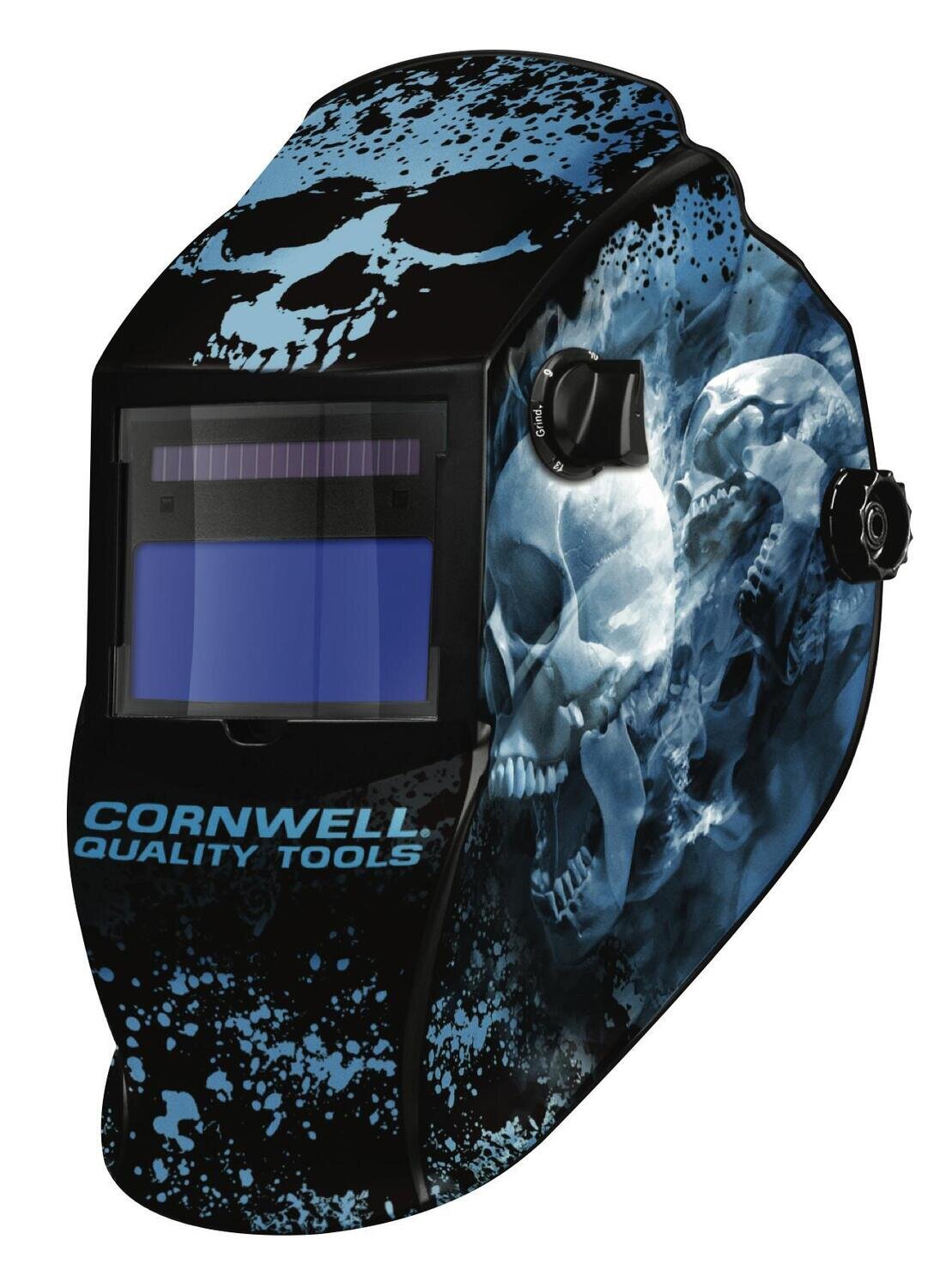 MMW59VG - Variable Shade Welding Helmet, Blue Skull