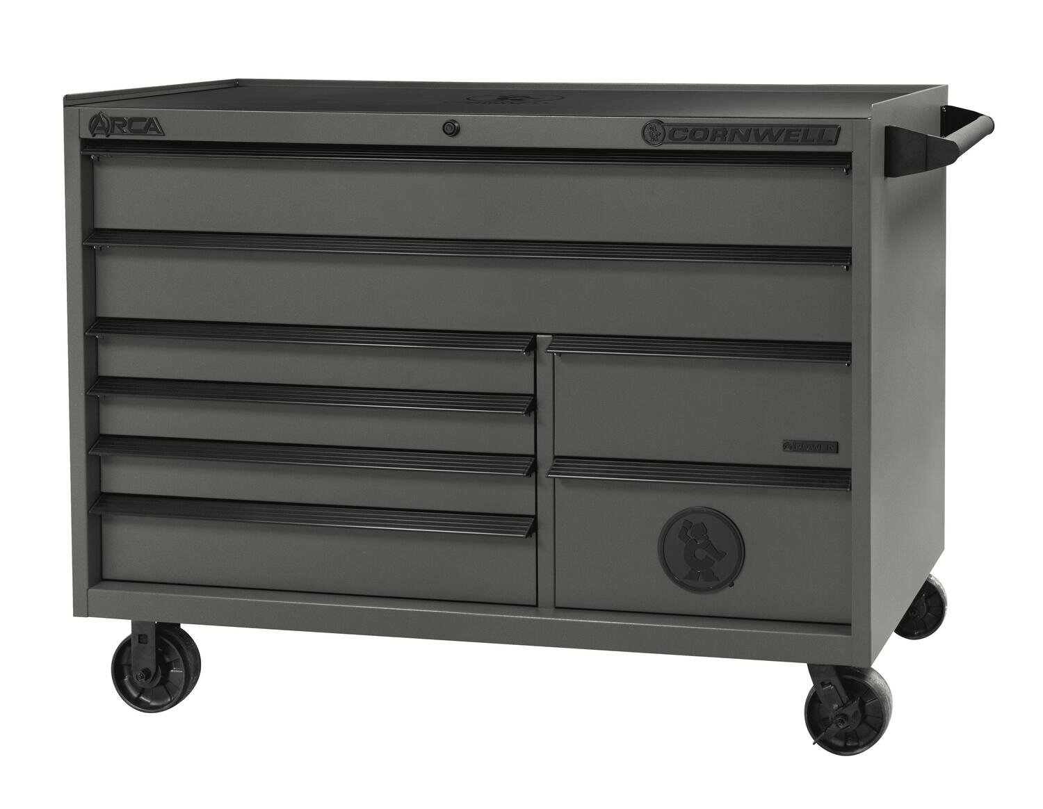 CTSASR578KST - ARCA® 57” 8-Drawer Double Bank Roller Cabinet, Storm