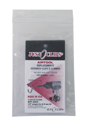 JUJC2505 - 1/4" Dr. Retaining Clip/O-Ring (5-Pack)