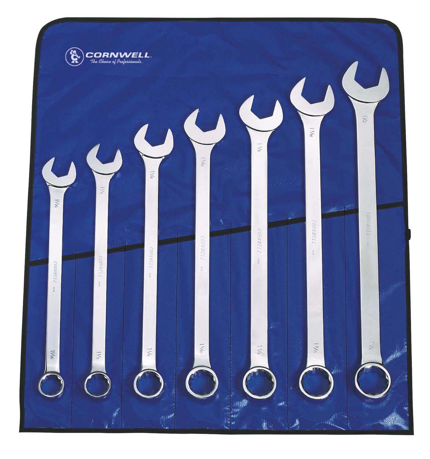 CWP17S - 7 Piece SAE Large Combination Wrench Set, 12-Point