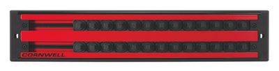 MSCLASDR25R - 1/4" Drive Double Row Lock-A-Socket Tray Red