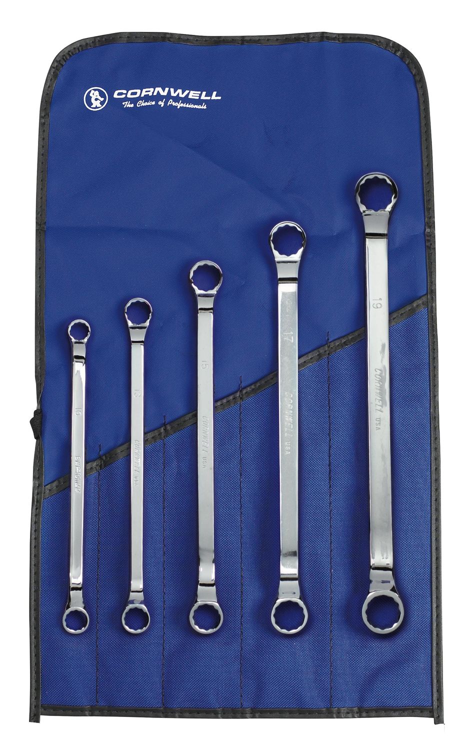 WBMP15S - 5 Piece Metric Offset Box Wrench Set, 12 Point