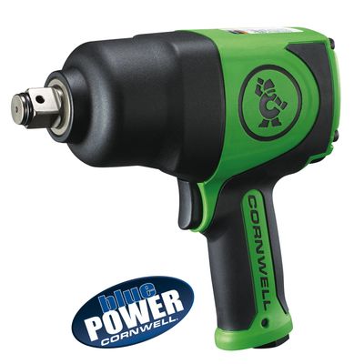 CAT3225GA - 3/4” Cornwell® bluePOWER® Super Duty Impact Wrench, Neon Green