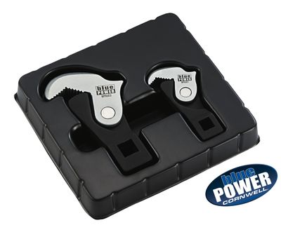 BPSLC2ST - 2 Piece Cornwell® bluePOWER® Spring Loaded Crowfoot Wrench Set