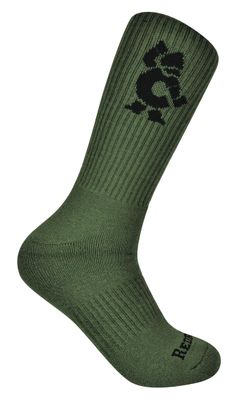 RBB05 - Cornwell® Crew Socks, Olive Green/Black (6-Pack)