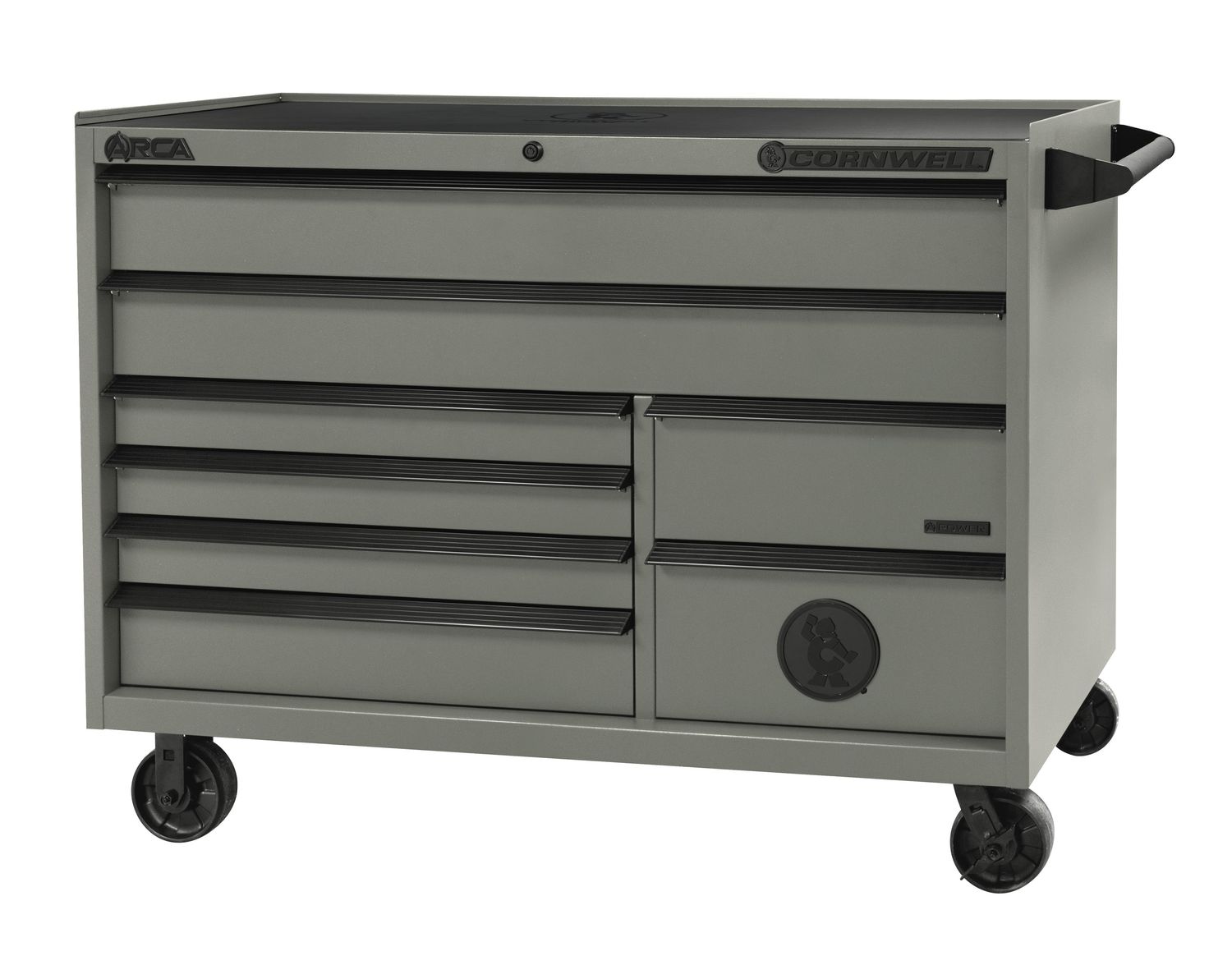 CTSASR578KSM - ARCA® 57” 8-Drawer Double Bank Roller Cabinet, Smoke