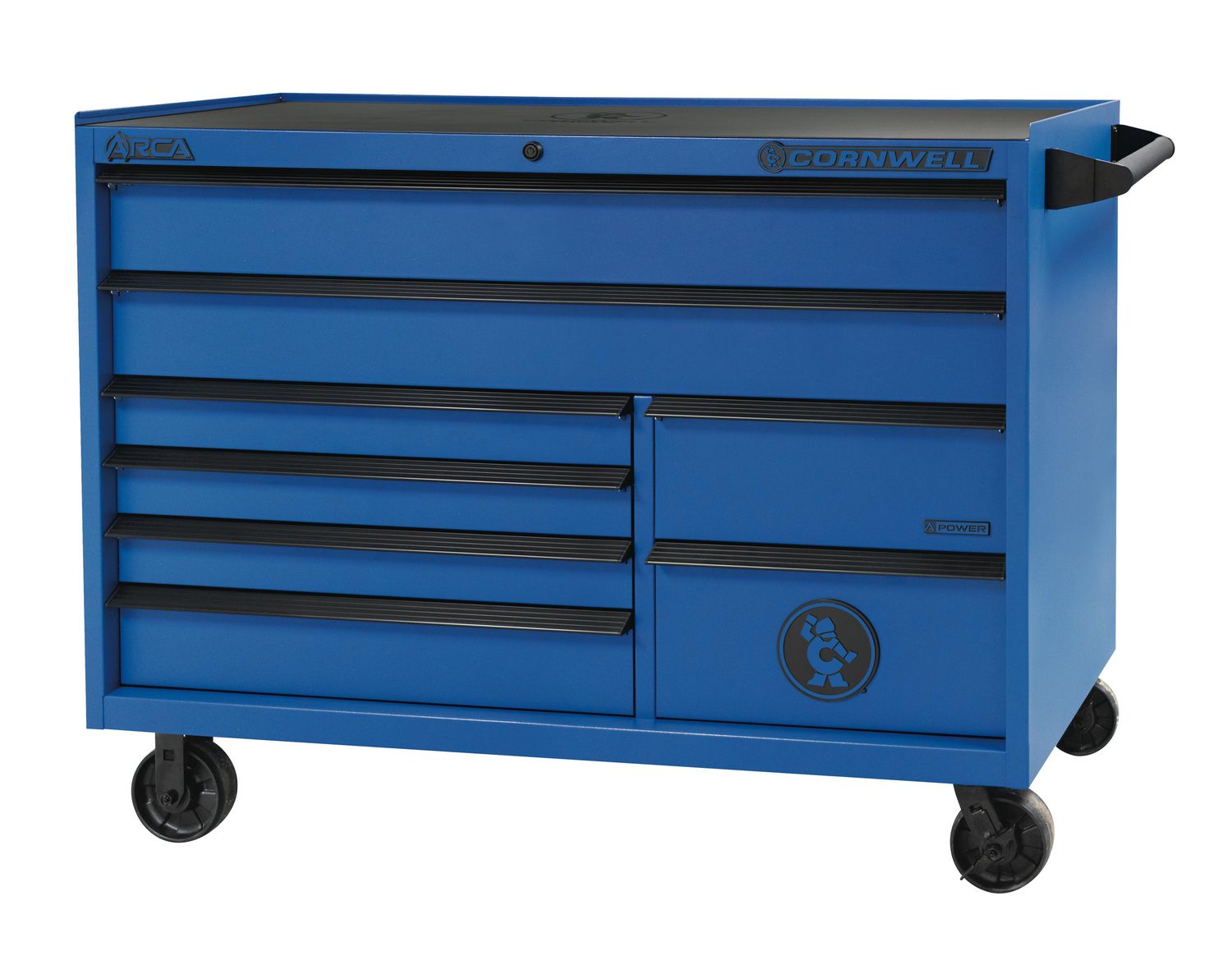 CTSASR578KTB - ARCA® 57” 8-Drawer Double Bank Roller Cabinet, Torch Blue