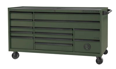 CTSASR7913KVG - ARCA® 79” 13-Drawer Triple Bank Roller Cabinet, Valor Green