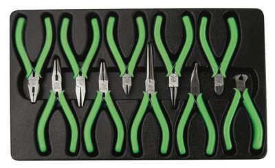 CPL311NG - 10 Piece Precision Pliers Set, Neon Green