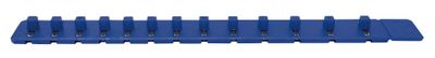 ECFMR14B - 1/4" Drive Flexible Blue Magnetic 13 Tab Socket Rail