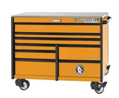 CTSPPR568KRE - PLATINUM PLUS™ 56” 8-Drawer Double Bank Cabinet, Ignition Orange