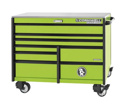 CTSPPR568KTG - PLATINUM PLUS™ 56” 8-Drawer Double Bank Cabinet, Nitro Green