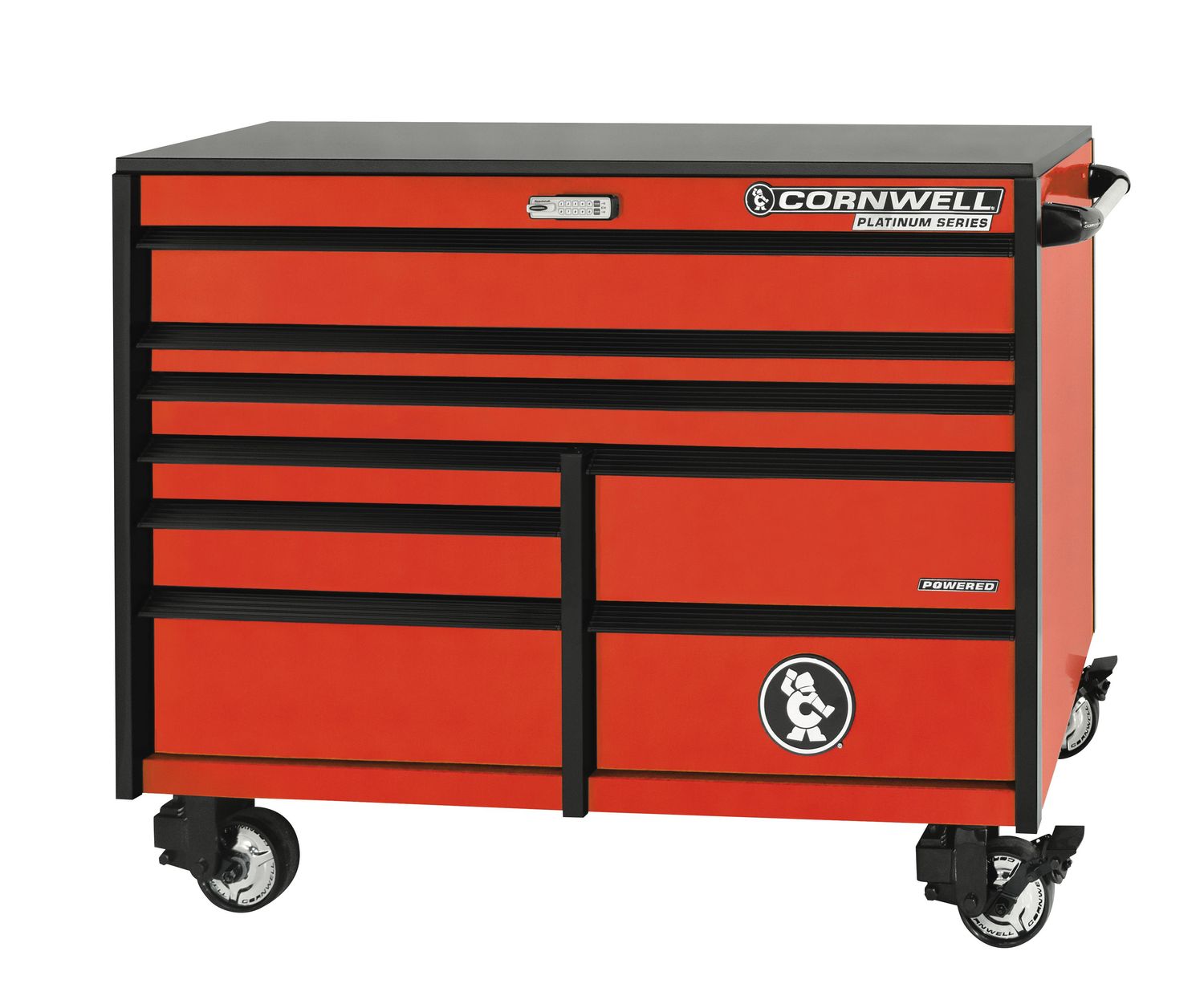 CTSPLR568KA - PLATINUM™ 56” 8-Drawer Double Bank Cabinet, Atomic Orange
