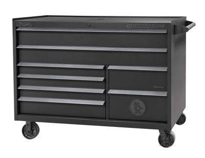 CTSASR578CSH - (BTO) ARCA® 57” 8-Drawer Double Bank Roller Cabinet, Shadow/Chrome Trim