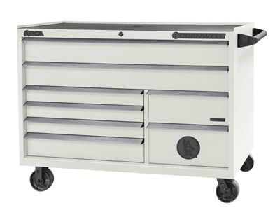 CTSASR578CVP - (BTO) ARCA® 57” 8-Drawer Double Bank Roller Cabinet, Vapor/Chrome Trim