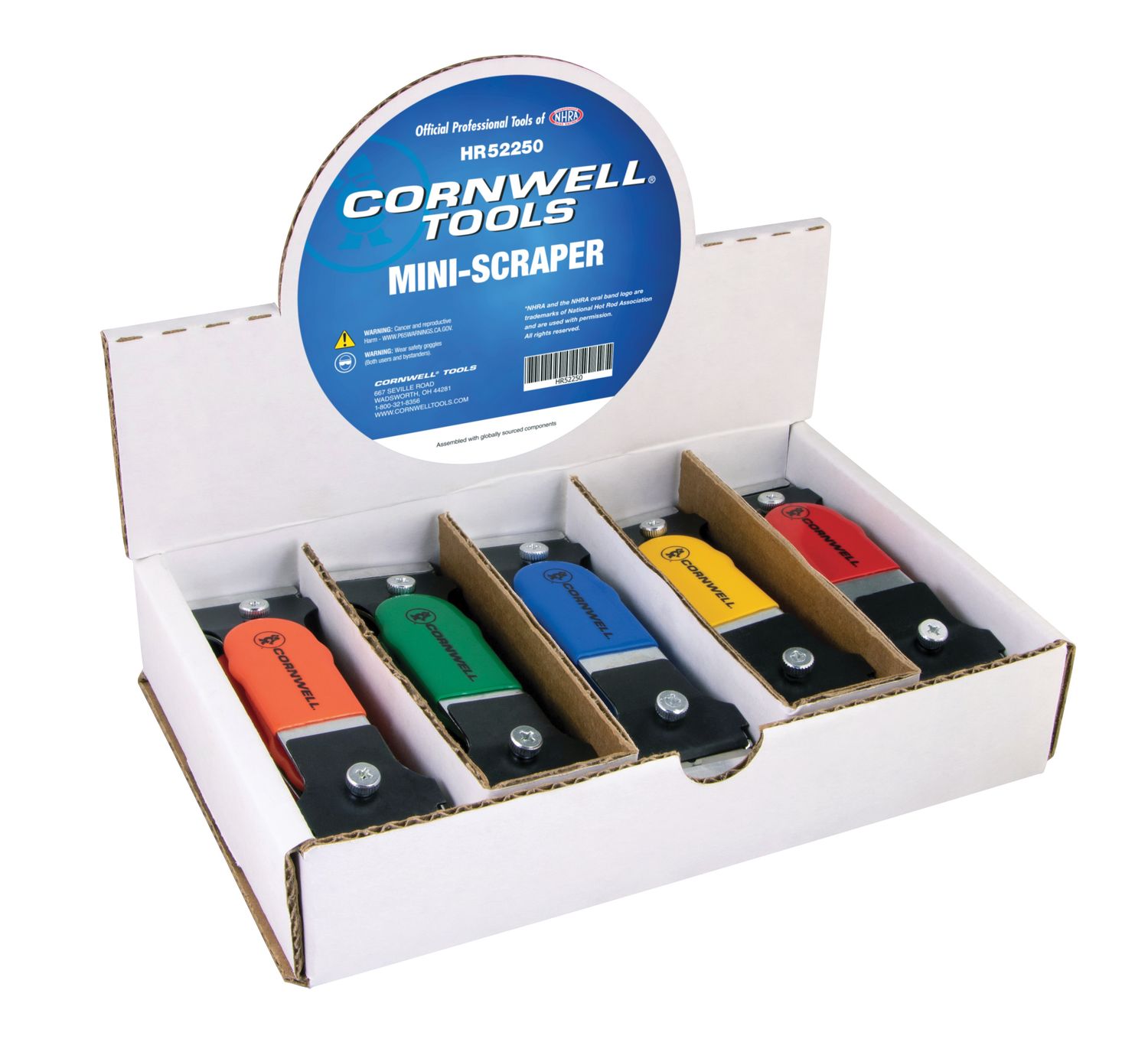 HR52230 - 30 Piece Razor-Mate™ Mini-Scraper Merchandiser