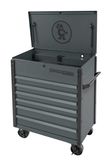 CTSSCF396LF - 39&quot; 6-Drawer USA Flip Top Service Cart, Graphite/Gunmetal