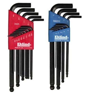 EK13222 - 22 Piece Combination SAE and Metric Long Balldriver® L-Wrench Set