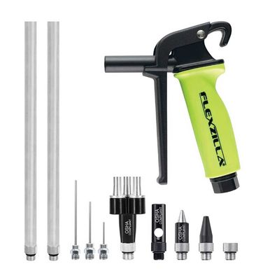 LMAG1211FZ - 11 Piece Flexzilla® X3 Blow Gun Kit, ZillaGreen®