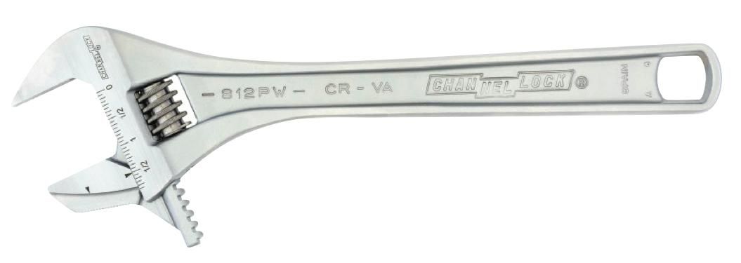 CL812PW - 12&quot; Adjustable Wrench, Reversible Jaw