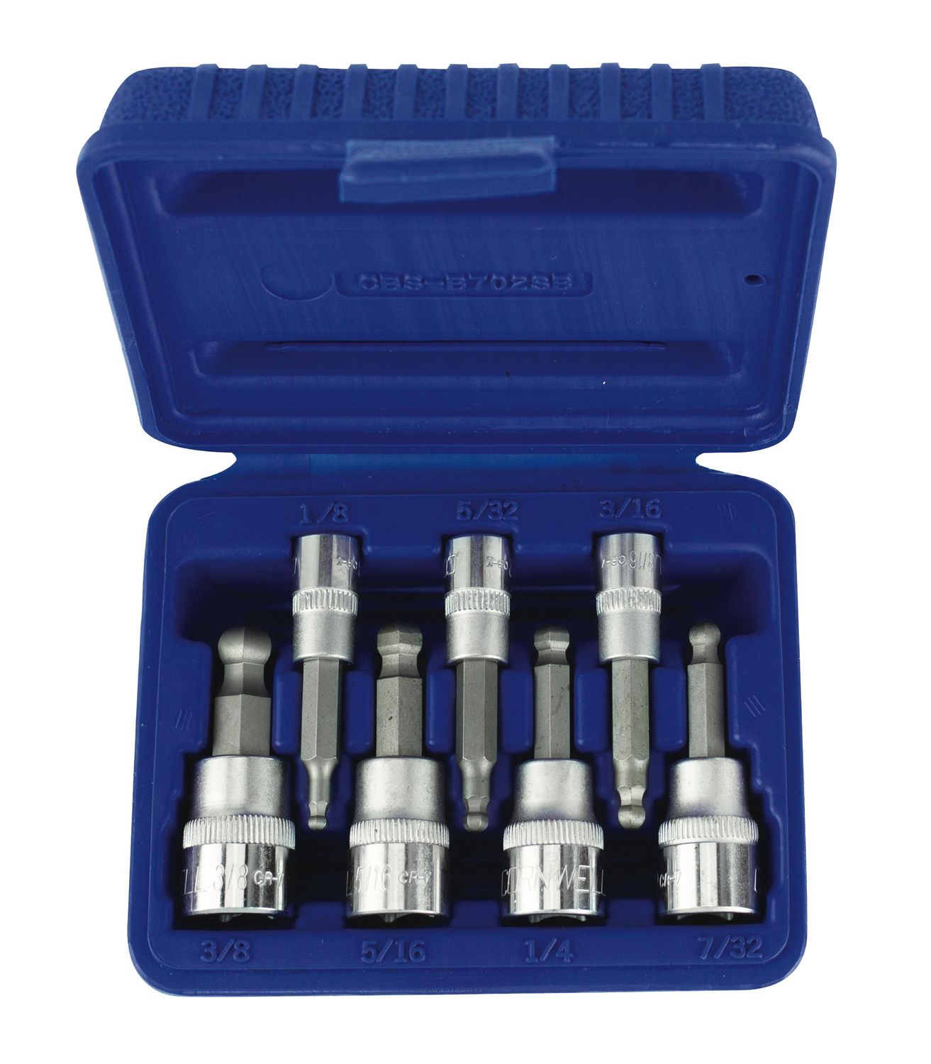 CBSB702SB - 7 Piece 1/4” &amp; 3/8” Drive SAE Ball Hex Bit Socket Set