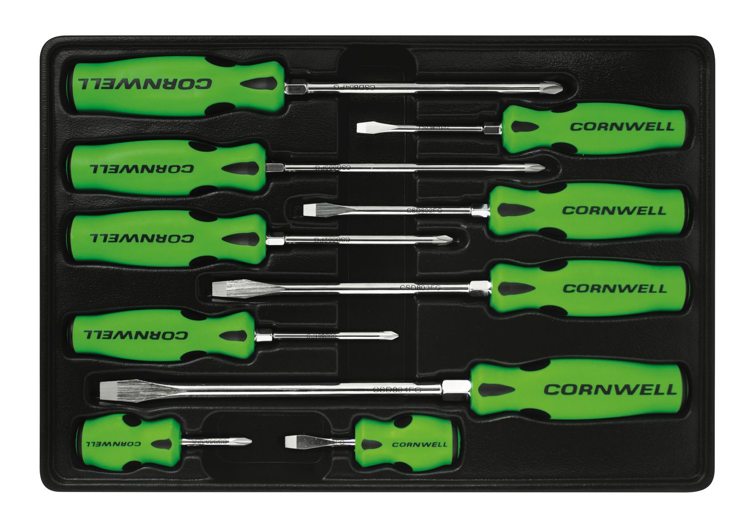 CSD810SG - 10 Piece Screwdriver Set, Green