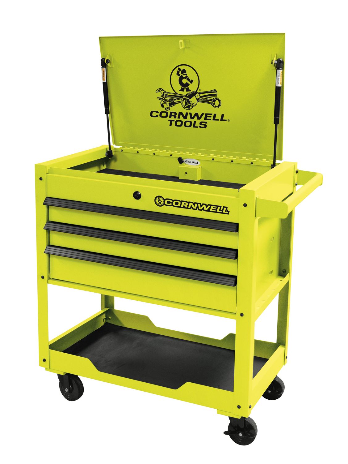 CTBF323KLY - 3-Drawer Service Cart, Lightning Yellow