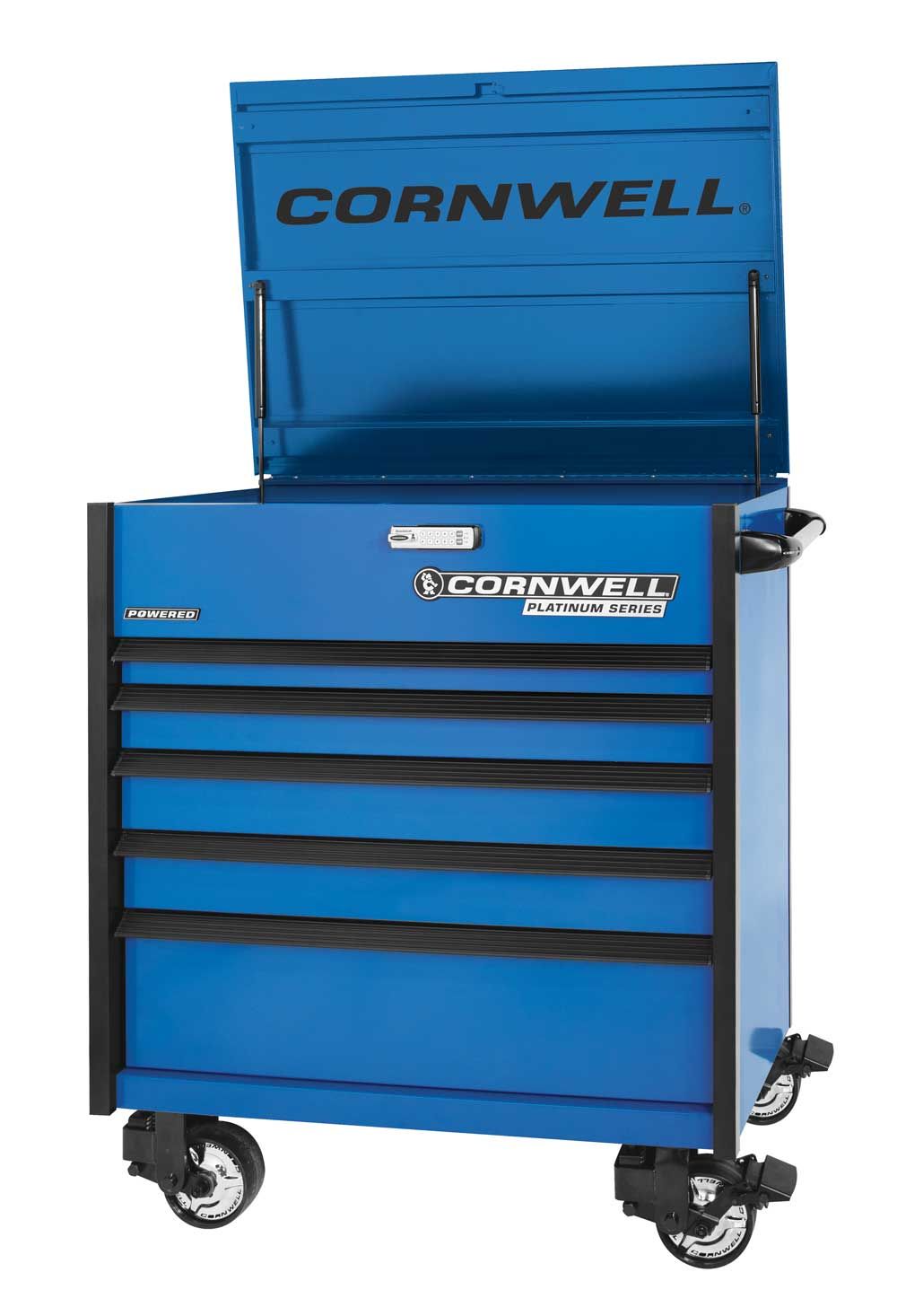 CTSPPF405KTB - (BTO) PLATINUM PLUS™ 5-Drawer Flip Top Cart, Torch Blue